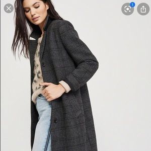 A&F Wool Blend Dad Coat